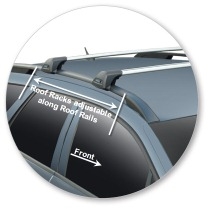 Багажник Whispbar FlushBar для Citroen C5 II Универсал, 5 Door Estate May 2008 - 2014 (Rails) c рейлингами