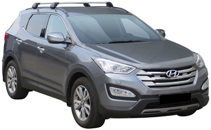 Багажник Whispbar FlushBar для Hyundai Santa Fe 2015, 5 Door SUV 2012 - 2015 (Flush Rails) с низким рейлингом