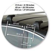 Багажник Whispbar FlushBar Peugeot 3008 2013, 5 Door SUV 2009 - 2015 со штатными местами