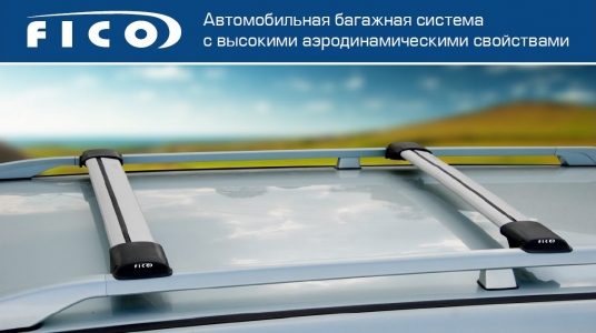 Багажник на рейлинги Fico Skoda Roomster, 5 door MPV 2006 - 2013 (Rails)R43