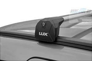 Багажная система LUX SCOUT для а/м с интегрированными рейлингами универсальная с серебристыми дугами 110 см 