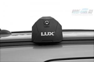 Багажная система LUX SCOUT для а/м с интегрированными рейлингами универсальная с серебристыми дугами 110 см 