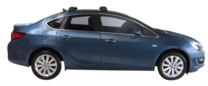 Багажник Whispbar FlushBar для Opel Astra 2015, 4 Door Sedan 2013 - 2015 со штатными местами
